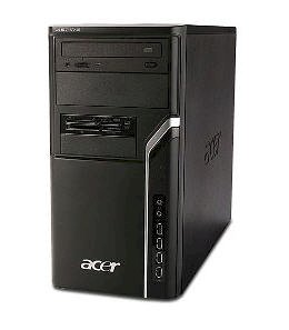 Máy tính Desktop Acer Aspire M1100 UD4000A (AMD Athlon 64 x2 4000+ 2.1 GHz, RAM 512MB, HDD 80GB, VGA ATI Radeon X1250, Free Linux , không kèm theo màn hình)