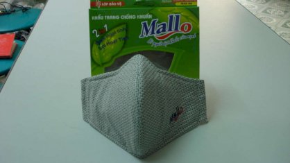 Khẩu trang chống khuẩn hoạt tính Mallo 16