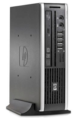 Máy tính Desktop HP Compaq 8000 Elite Ultra-slim (AZ891AW) (Intel Core2 Duo E8400 3.0GHz, RAM 2GB, HDD 250GB, VGA Intel GMA 4500, Windows 7 Professional, không kèm theo màn hình)