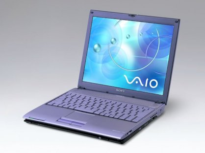 Sony Vaio PCG-V505W/B (Intel Pentium M 1.5GHz, 256MB RAM, 40GB HDD, VGA ATI Radeon 9200, 12.1 inch, Windows XP Home Edition)