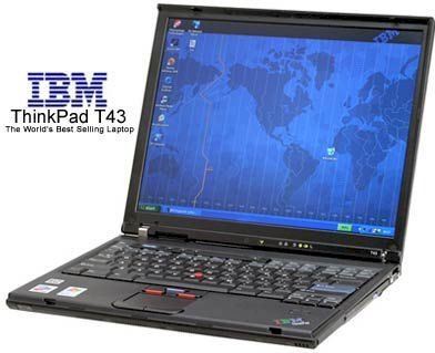 IBM Thinkpad T42 (Intel Pentium M 735 1.7Ghz, 512MB RAM, 80GB HDD, VGA ATI Radeon X300, 14.1 inch, Windows XP Professional) 