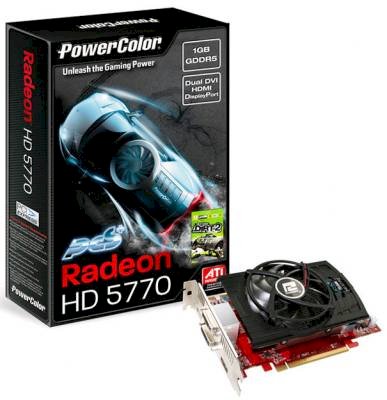 PowerColor PCS+ HD5770 1GB GDDR5 (AX5770 1GBD5-PPG) (ATI RADEON HD 5770, 1GB, GDDR5, 128-bit, PCI Express 2.1 x16) 