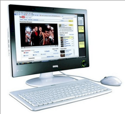 Máy tính Desktop BenQ All in one nScreen i91 (AMD Sempron 210U 1.5GHz, RAM 1GB, HDD 250GB + SSD 16GB, ATI Radeon X1200, Microsoft Windows XP Home Edition, Benq LCD 18.5 inch)