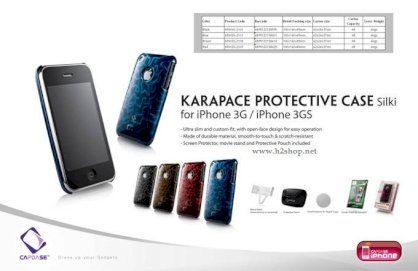 Ốp lưng iPhone 3G 3Gs / Capdase Karapace Protective Case Silki