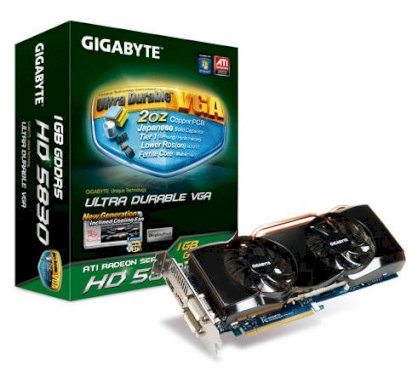 GIGABYTE GV-R583UD-1GD (ATI Radeon HD 5830, 1GB, GDDR5, 256-bit, PCI Express 2.1 x16)