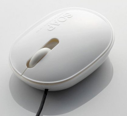 Elecom Soap optical  mouse M-SP2URWH (0.8m)