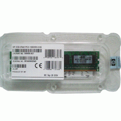 HP 2GB 1Rx8 PC3-10600E-9 Kit Unbuffered with ECC DIMMs - 500670-B21