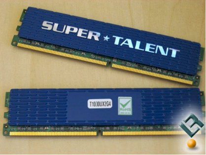 Super Talent Unbuffered (T667UX2GC4) - DDR2 - 2GB (2x1GB) - bus 667MHz - PC2 5300 kit