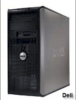 Máy tính Desktop DELL OPTIPLEX 755 ( Intel Core 2 Duo E7500 2.93GHz, RAM 1GB, HDD 400GB, VGA Inttel GMA Onboard, PC DOS, không kèm màn hình )