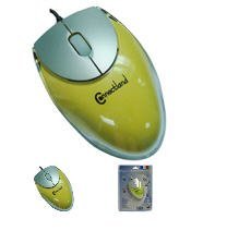 Connectland Crystal Optical Mouse 1306011 (Yellow)