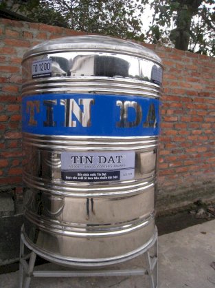 Bồn nước inox Tín Đạt đứng TD5000 ( Ф1200 ÷ Ф1420 )