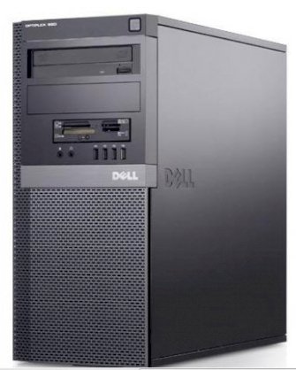 Máy tính Desktop Dell Optiplex 755 MT ( Intel Core 2 Quad Q9400 2.66GHz, RAM 1GB, HDD 320GB, VGA Intel GMA Onboard, PC DOS, không kèm màn hình )