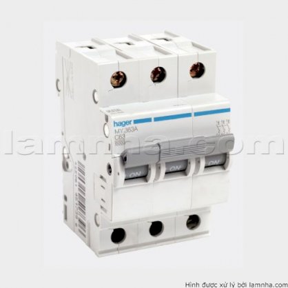 Cầu dao tự động Hager MCB 3 cực 4.5kA MY306E