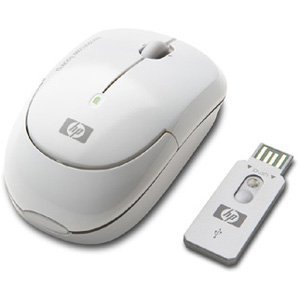 HP White Wireless Laser Mini Mouse (KM407AA)