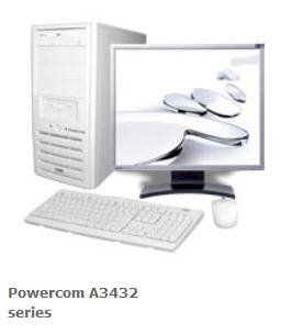 Máy tính Desktop Powercom A3432 ( Intel Dual Core E2160, RAM 512MB, HDD 80GB, VGA Intel GMA950, CMS CRT 17inch, PC DOS)