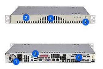 LifeCom 1U Server Rack SC512L-260B - CPU X3430 SATA