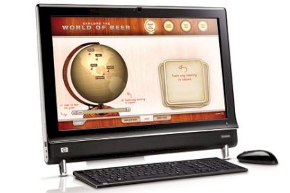 Máy tính Desktop HP TouchSmart 9100 (Intel core 2 Doul T6570 2.1GHz, 2GB Ram, 500GB HDD, VGA Nvidia Geforce GT 230, 23Inch, Window 7 Professional)