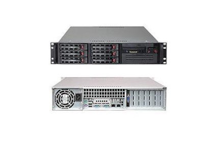 LifeCom 2U Server Rack SC822T-400LPB (Intel Xeon Quad Core E5420 2.50GHz, RAM 2GB, HDD 160GB)