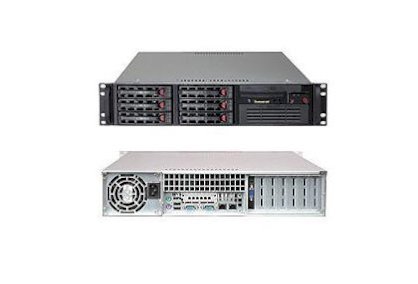 LifeCom 2U Server Rack SC822T-400LPB (Intel Xeon Quad Core E5506 2.13GHz, RAM 2GB, HDD 160GB)