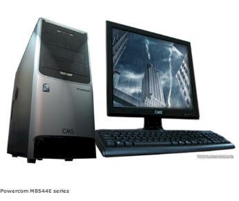 Máy tính Desktop CMS Powercom M8544E ( Intel Core 2 Quad Q6600 2.4Ghz, RAM 1GB, HDD 160GB, VGA Intel GMA 3100, CMS CRT 17 inch Flat, DOS)