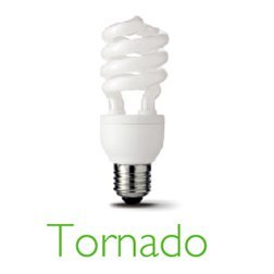 Bóng tiết kiệm điện Tornado WW (Warmwhite) 23W