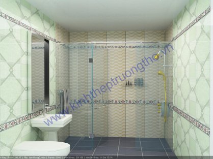 Vách kính ngăn phòng tắm TT05 (3 tấm)