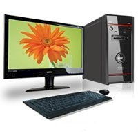 Máy tính Desktop VENR E SERIES E-5400 (Intel Pentium Dual Core E5400 2.7GHz, 1GB RAM, 320GB HDD, VGA onboard, LCD Venr 7091 17.3 inch LED, PC Dos)