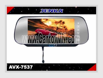 Màn hình gương LCD AVX-7537 7inch tích hợp DVD