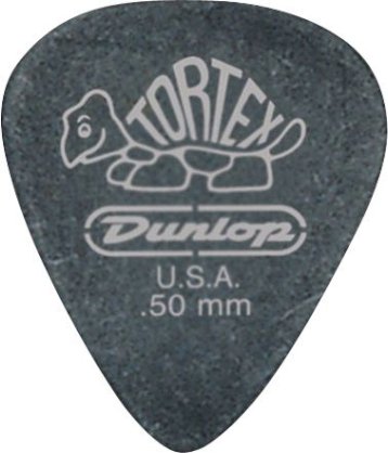 Dunlop Tortex Pitch Black Standard Guitar Pick 1.14 mm