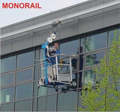 Thiết bị lau kính toà nhà Monorail BMU 4