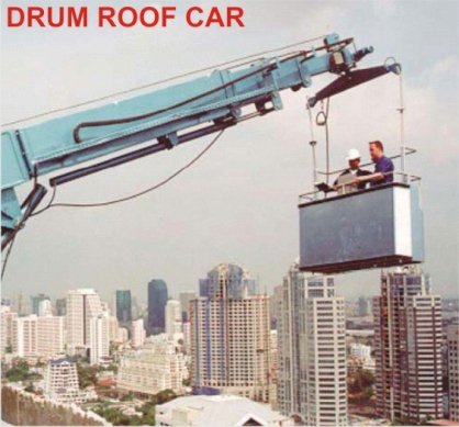 Thiết bị lau kính toà nhà Drum Roof Car BMU 10