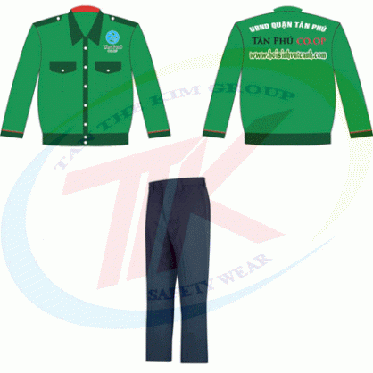 Quần áo bảo hộ lao động Tân Thế Kim QA01