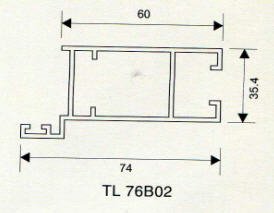 Nhôm định hình Thủy Chi TL 76B02
