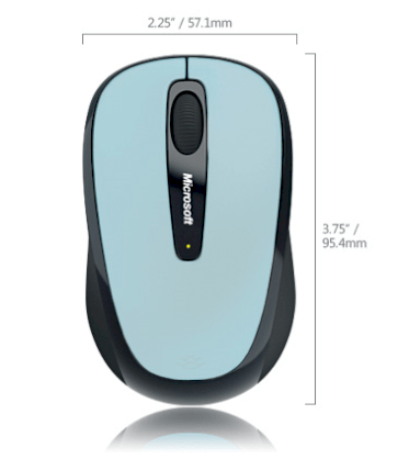 Microsoft Wireless Mobile Mouse 3500 Special Edition Blue Jade (GMF-00032)