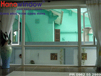 Vách kính khung nhựa lõi thép uPVC của Hanowindow