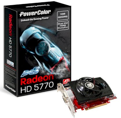 PowerColor PCS+ HD5770 1GB GDDR5 ( AX5770 1GBD5-PP ) ( ATI RADEON HD5770 , 1GB, 128bit, GDDR5 , PCIE 2.1 )