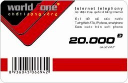 Thẻ World Fone 20.000 VNĐ