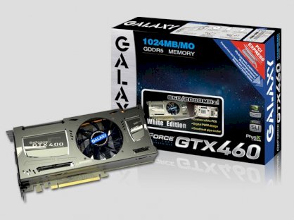 Galaxy GeForce GTX460 White Edition ( NIVIDIA GeForce GTX 460, 1Gb, 2556Bit, GDDR5 ,PCI Express 2.0 x16 )