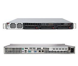 Supermicro SuperServer 8015C-TB (Black) ( Quad Intel Xeon MP, RAM Up to 192GB, HDD 3 Total Hotswap, 1000W )
