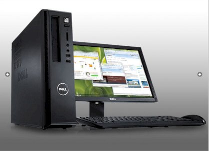 Máy tính Desktop Dell Vostro 230s Slim Tower (Intel Pentium Dual Core E5700 3.00GHz, RAM Up to 4GB, HDD Up to 1TB, VGA GMA X4500, OS WIN7, Không kèm màn hình)