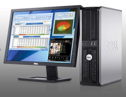 Máy tính Desktop Dell OptiPlex 780 Mini Tower (Intel Pentium Dual Core E5700 3GHz, RAM Up to 8GB, HDD Up to 500GB, GMA 4500, OS WIN7, Không kèm màn hình )