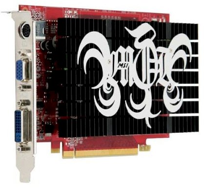 MSI NX8500GT-TD1GEH/D2 ( NVIDIA GeForce 8500 GT , 1Gb, 128bit,  GDDR2 , PCI Express x16 )