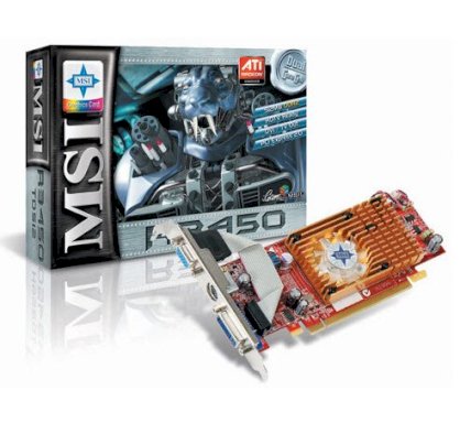 MSI R3450-TD512 ( ATI Radeon HD 3450 , 512MB, 64bit  , GDDR2 ,PCI Express x16 2.0 )