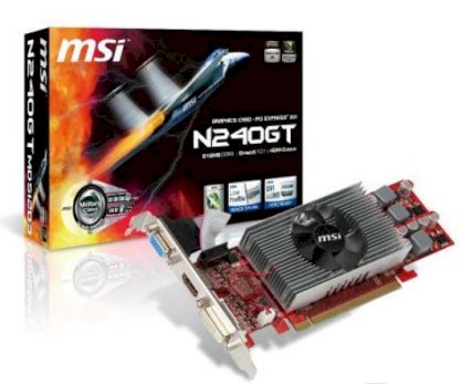 MSI N240GT-MD512D3/LP ( NVIDIA GeForce GT 240 , 512Mb, 64bits , GDDR3, PCI Express x16 2.0 ) 