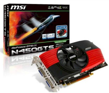 MSI N450GTS-M2D1GD5/OC ( NVIDIA GeForce GTS 450 , 1024Mb, 128bits , GDDR5 , PCI Express x16 2.0 )