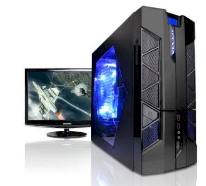 Máy tính Desktop CyberPower H67 Configurator Black Color (Intel Core i7-2600 3.40 GHz, RAM 4GB, HDD 500GB, VGA NVIDIA GeForce GT 440, PC DOS, Không kèm màn hình)