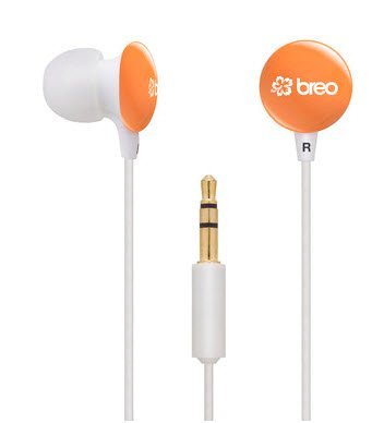 Breo Candy Drop Headphones Orange