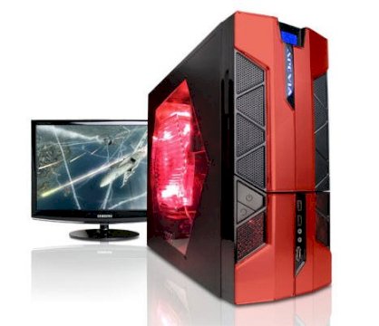 Máy tính Desktop CyberPower H67 Configurator Red Color (Intel Core i5-2400 3.10, RAM 4GB, HDD 750GB, VGA ATI Radeon HD 5670, PC DOS, Không kèm màn hình)