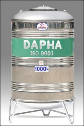 Bồn nước Inox Dapha® đứng 2500L