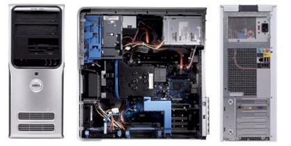 Máy tính Desktop Dell XPS 410 (Intel Core 2 Duo E4500 2.2GHz, 1GB RAM, 250GB HDD, VGA ATI Radeon X1300 Pro, không kèm màn hình)